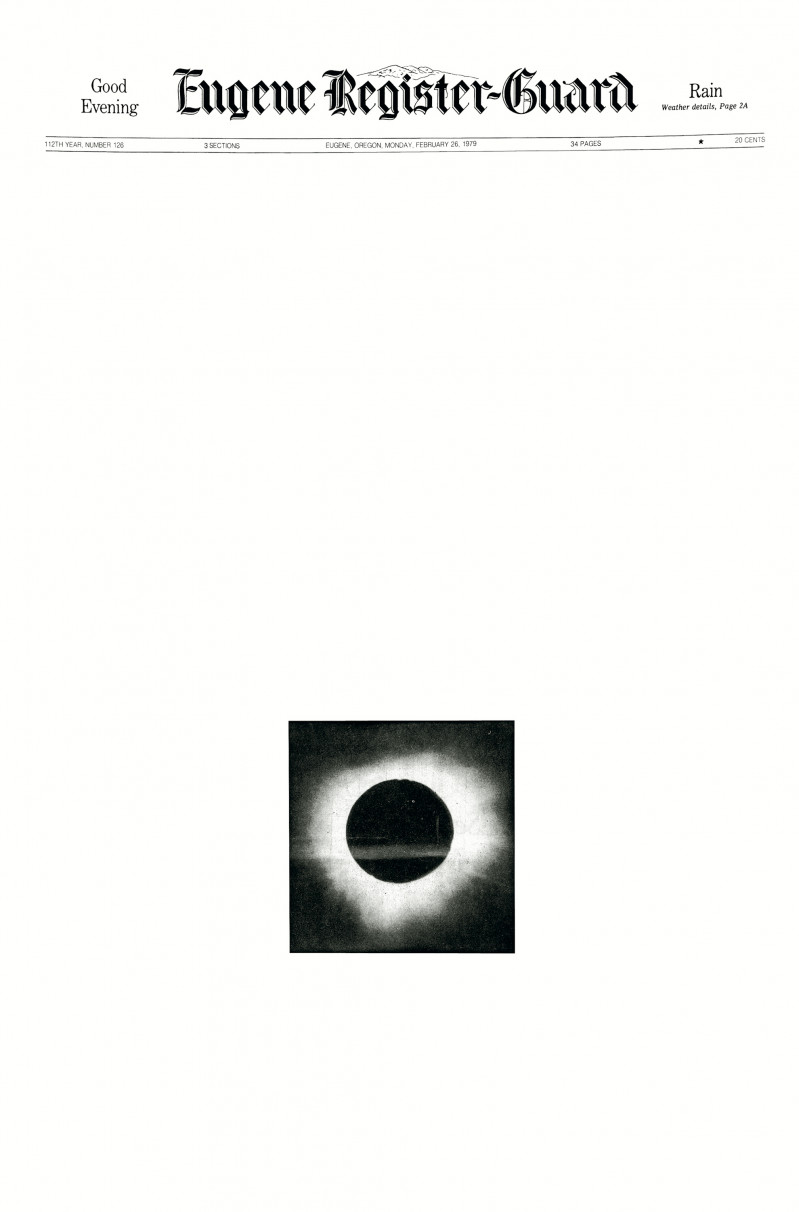 Arc of Total Eclipse, February 26, 1979 (Detail)